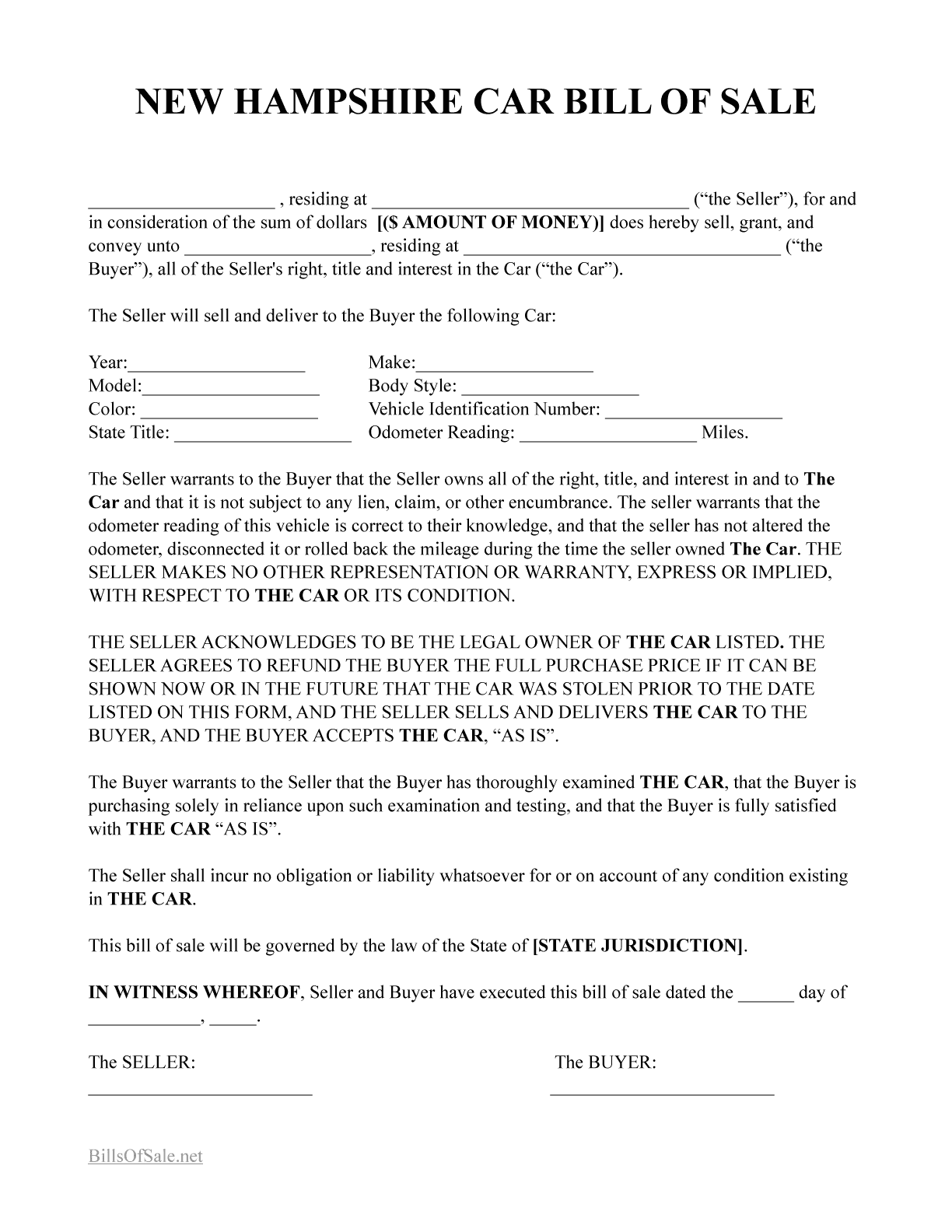 bos-car-bill-of-sale-new-hampshire-template